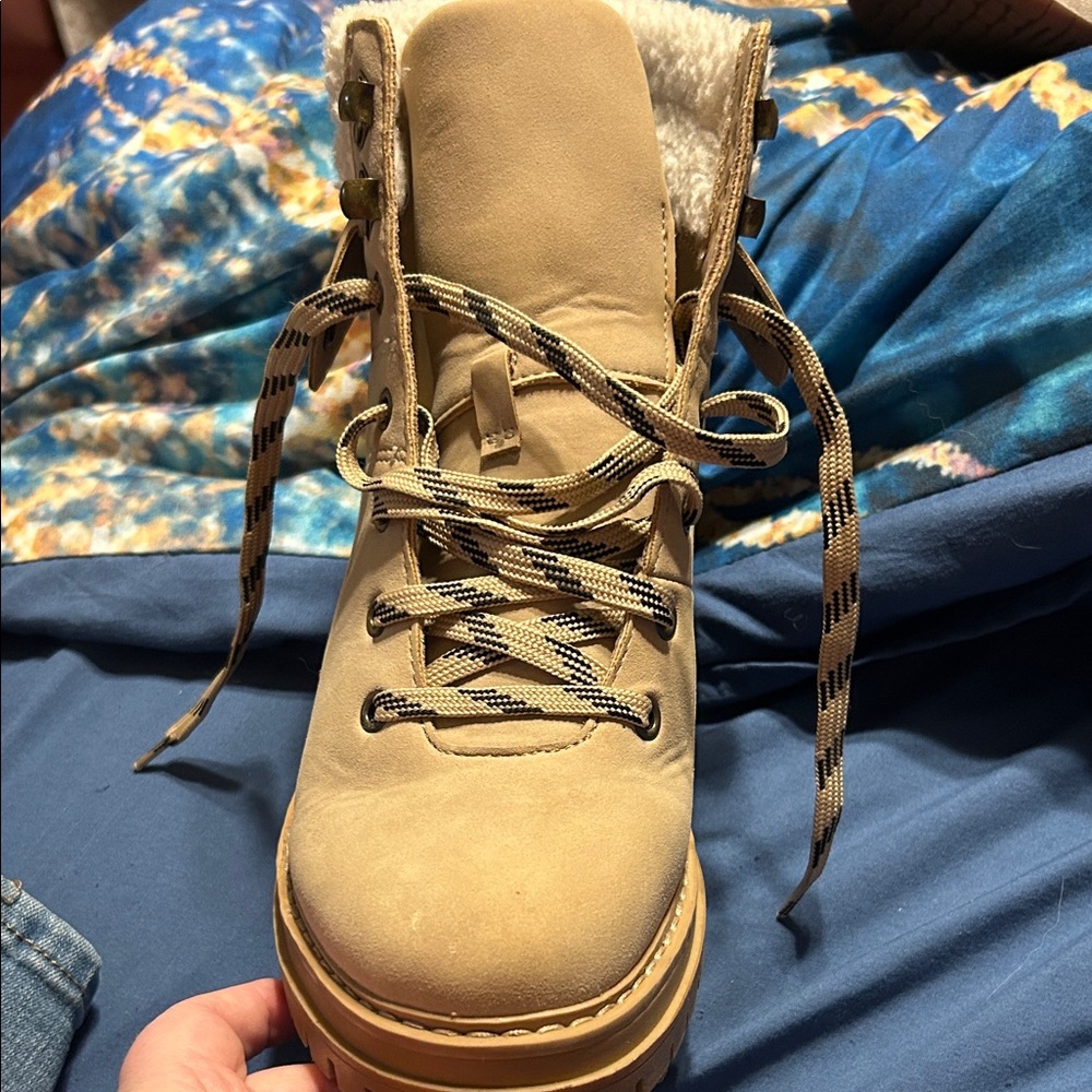 Time and tru Tan Ankle Boots
